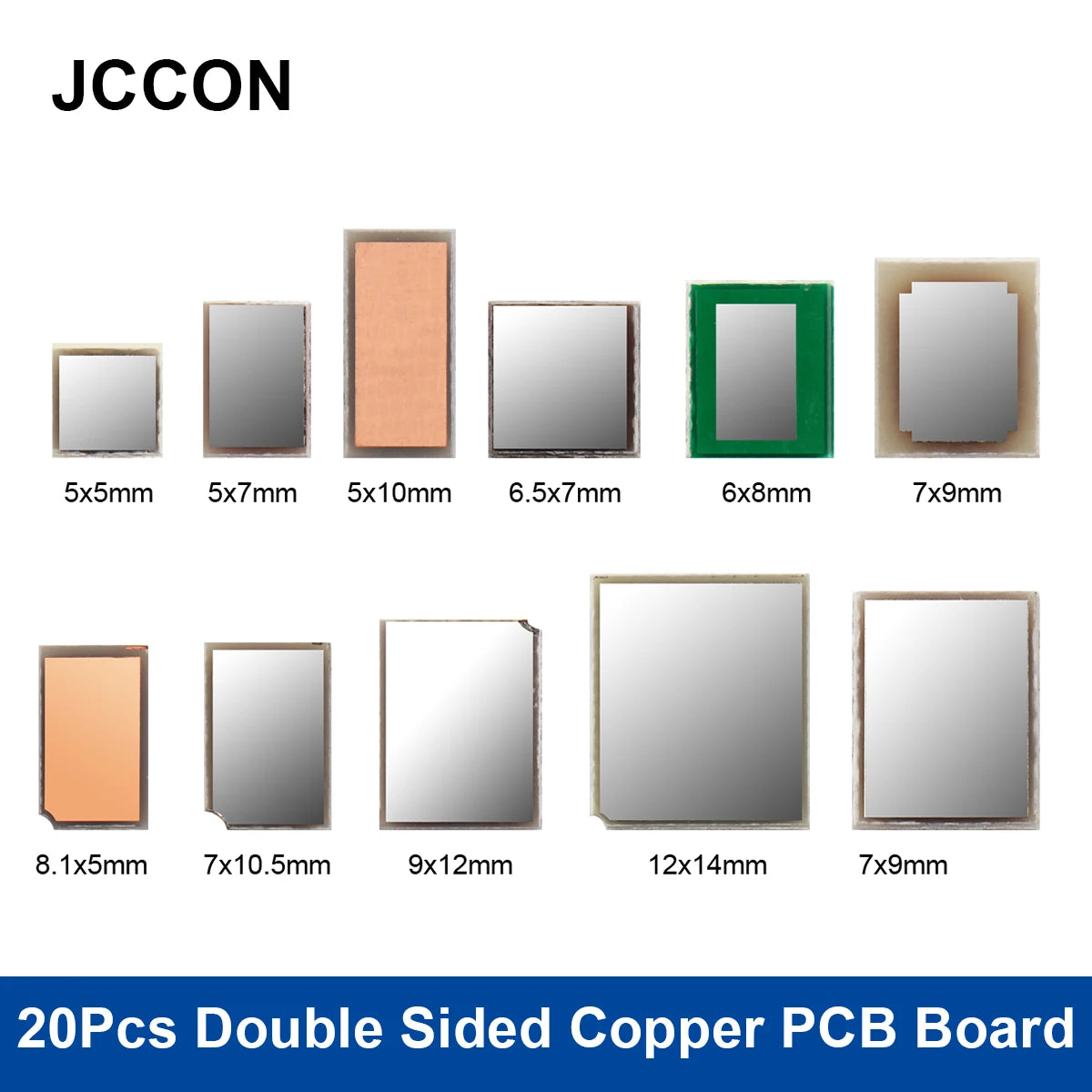 Double-sided FR4 fiberglass PCB board with copper cladding, 1.0mm thick, ideal for circuit board projects and electronics DIY