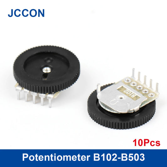 Double or single gear tuning potentiometer B102 to B104 1K to 100K 3/5Pin dual dial