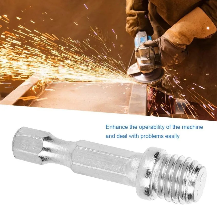M10 M14 threaded drill adapter chuck conversion rod close up
