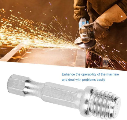 M10 M14 threaded drill adapter chuck conversion rod close up