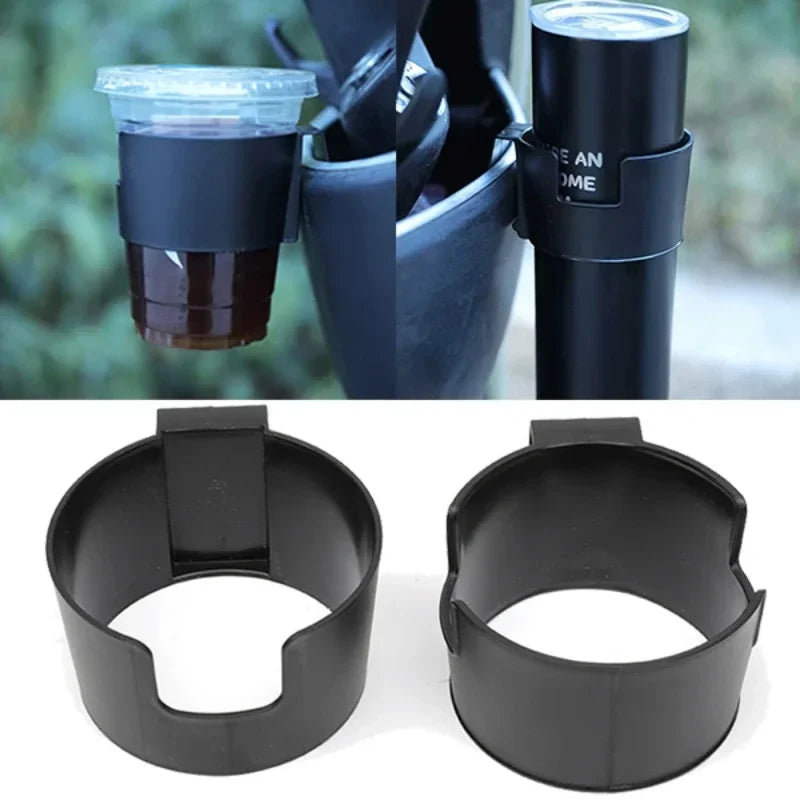 Drink bottle organizer bracket for vehicle cup storage
