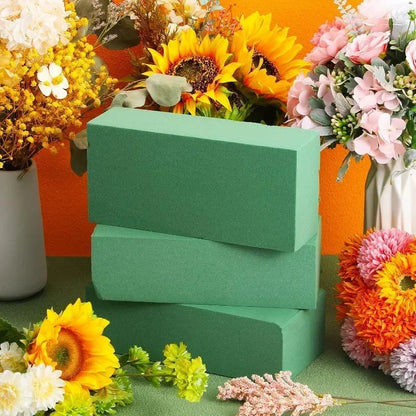Floral foam brick for dry and wet flower arrangements
