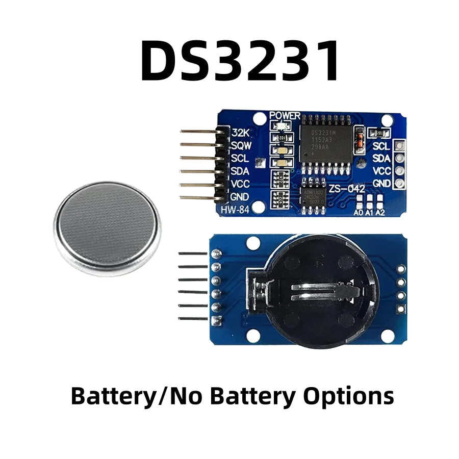 DS3231 IIC RTC module with AT24C32 memory and precision clock for Arduino and Raspberry Pi DIY projects