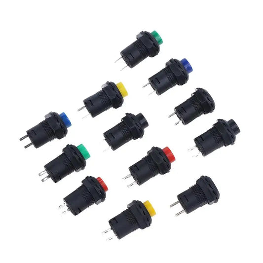 DS-428/427 12mm push button switch OFF-ON self-lock and momentary operation