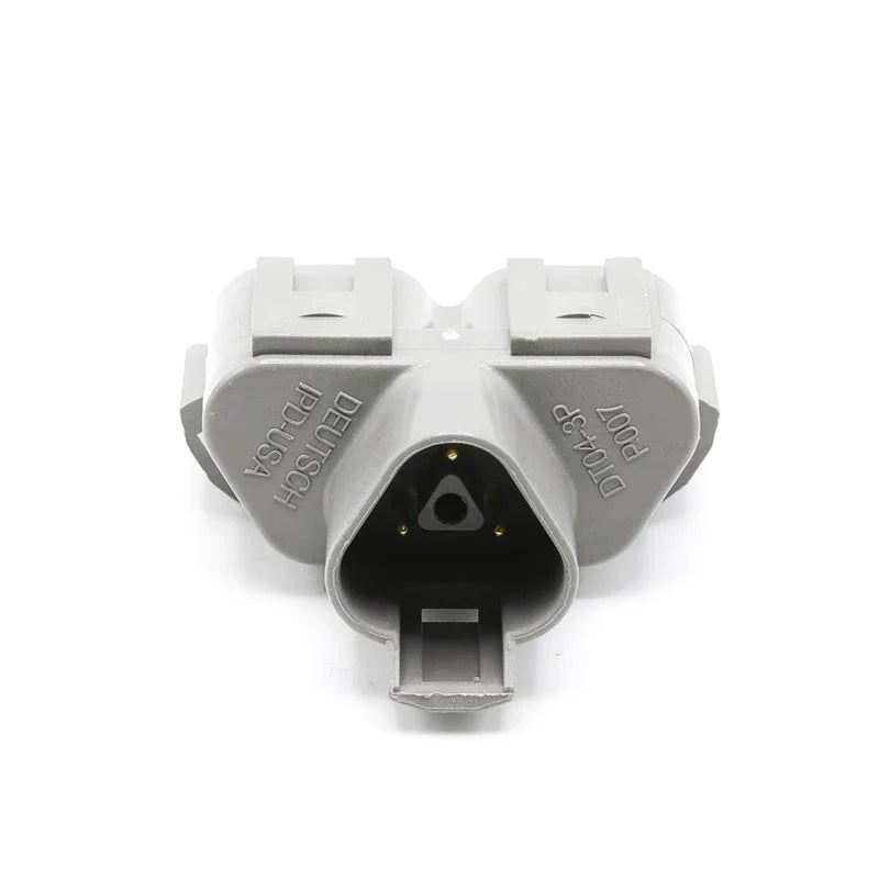 Structure of Deutsch DT series 3-pin automotive waterproof connector housing, 3-way flame retardant wire plug DT04-3P DT06-3S