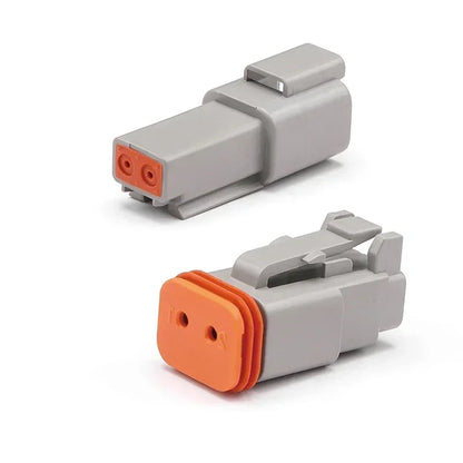 Series of Deutsch DT series connector combo kits, DT04 DT06 2–12 pin sealed waterproof plugs with 16–20AWG terminals and carrying case