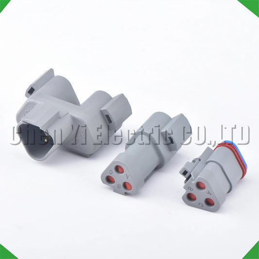 3 pin Deutsch DT series wiring cable connector DT04-3P DT06-3S