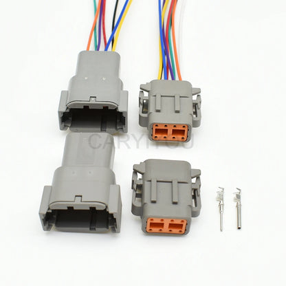 8 pin DTM Deutsch female male waterproof connector automotive plug with terminals view
