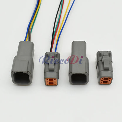 DTM06-6S DTM04-6P 6 pin waterproof automotive wire connector with pins, compatible with ATM06-6S ATM04-6P