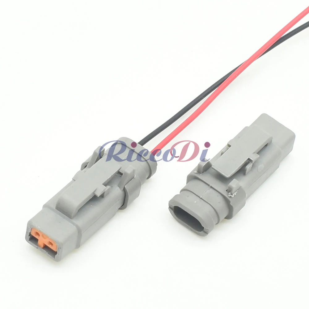 Weatherproof housing design of DTM06 multi pin automotive connector plug