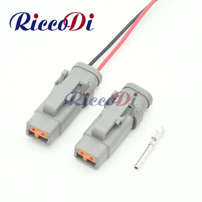 Waterproof automotive connector plug DTM06 series sealed electrical socket for vehicle wiring