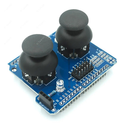 Dual PS2 joystick module game controller sensor compatible with Arduino UNO R3 for robotics and electronic building block projects