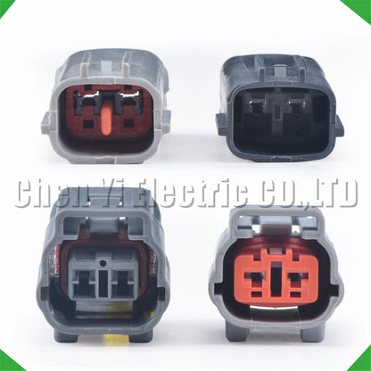 Durable 2 pin automotive connector for wire harness