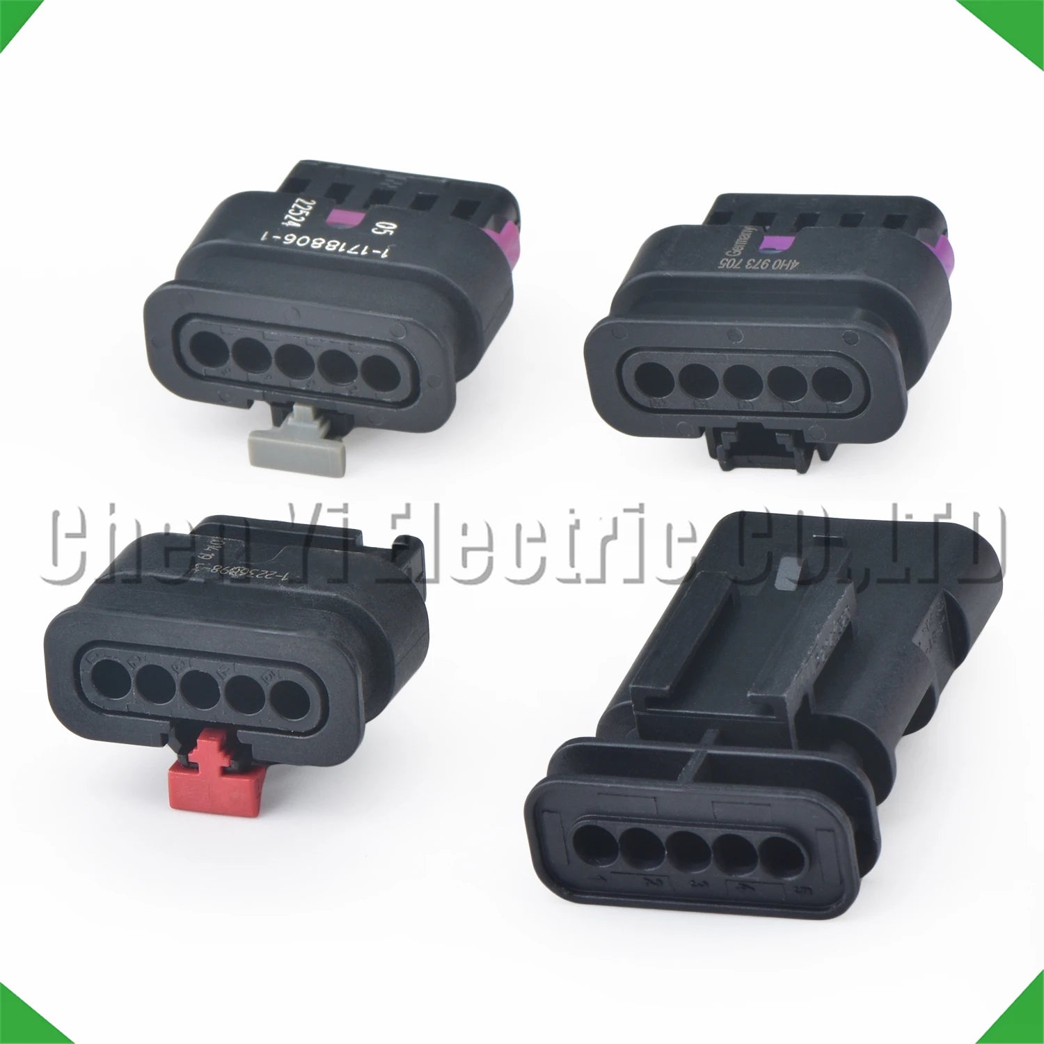 Durable 5 pin automotive wiring connector plug