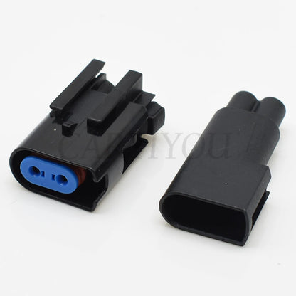 High durability 2 pin automotive connector plug for engine, wheel ABS sensor, and car lamp socket