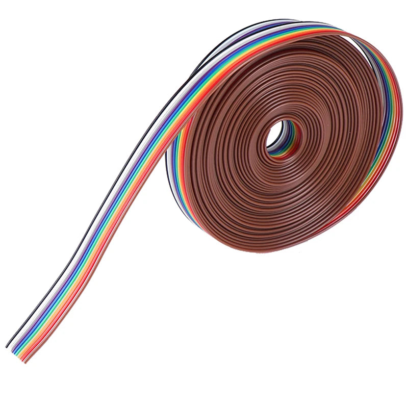 Durable 10-way flat ribbon cable