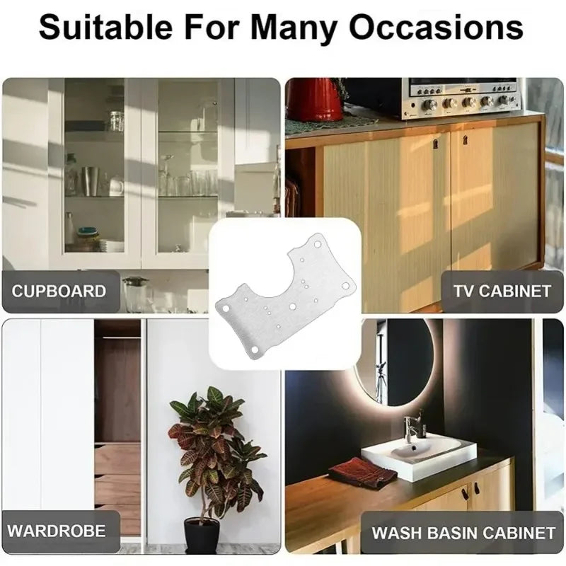 Durable hinge repair plate for long-lasting furniture fixing