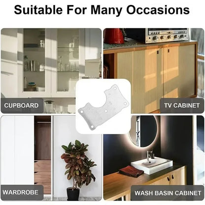 Durable hinge repair plate for long-lasting furniture fixing