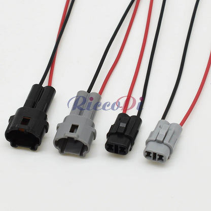 High durability 2 pin automotive sealed male and female connector housing for Honda wiring connections