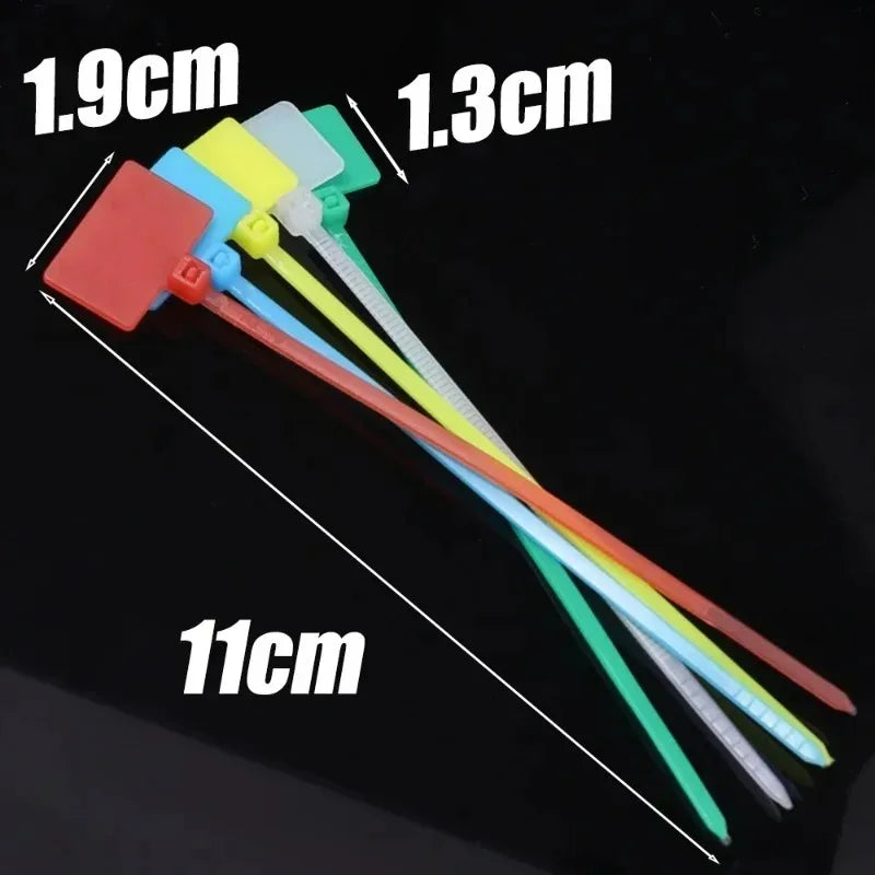 Durable nylon zip ties for cable organization
