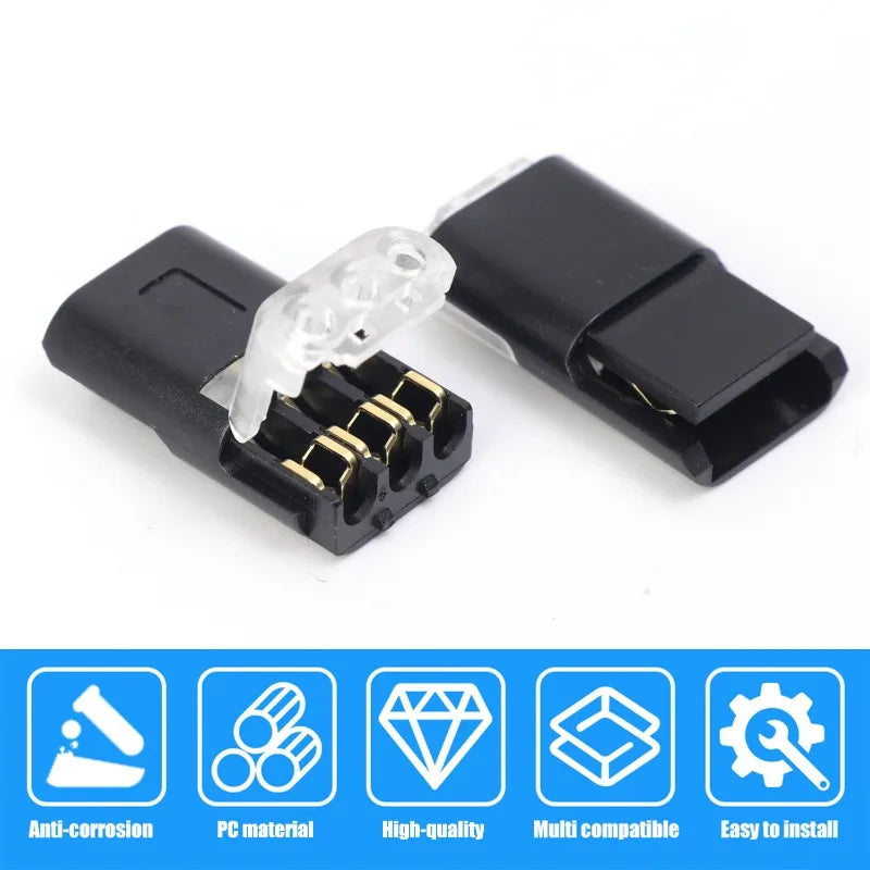 Durable quick terminal connector for automotive wiring