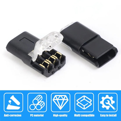 Durable quick terminal connector for automotive wiring