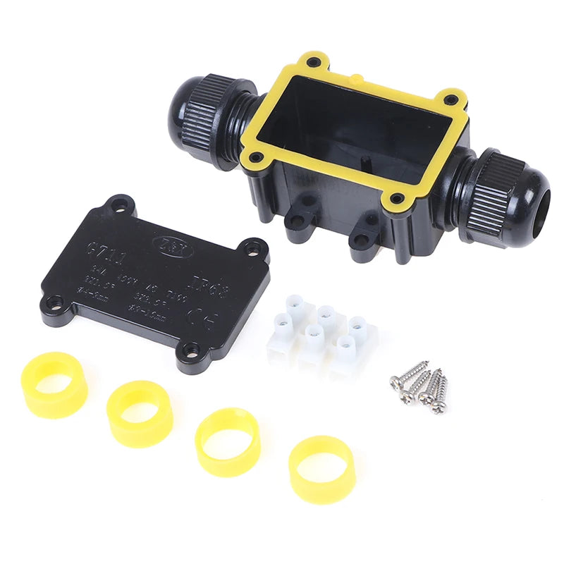 Durable waterproof junction box for cable protection