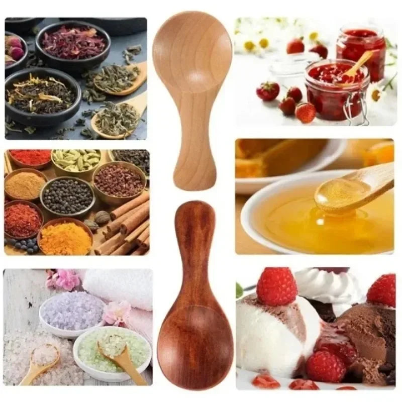 Durable mini wooden spoon for spices
