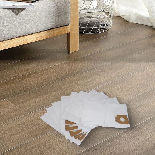 Close-up of replacement dust bag, sturdy and large capacity, designed for floor and home cleaning with comprehensive filtration