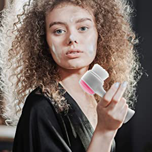 3D Silicone Facial Cleanser Double Sided Face Brush for Massage