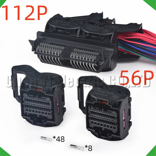 56/112 pin ECU engine PCB connector for computer control system wire harness