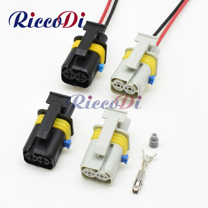 Automotive waterproof 2 pin EFI motor start relay connector male and female DJ7028YB-1.5-21 / DJ7028YA-1.5-21