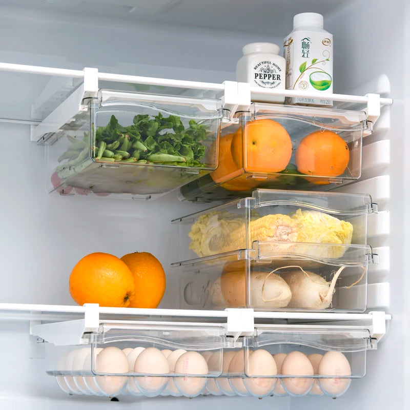 Fridge egg and fruit storage rack holder
