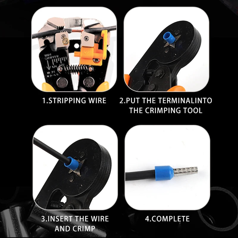 Electrical tube terminals VE series for cable connectors and insulated wiring solutions