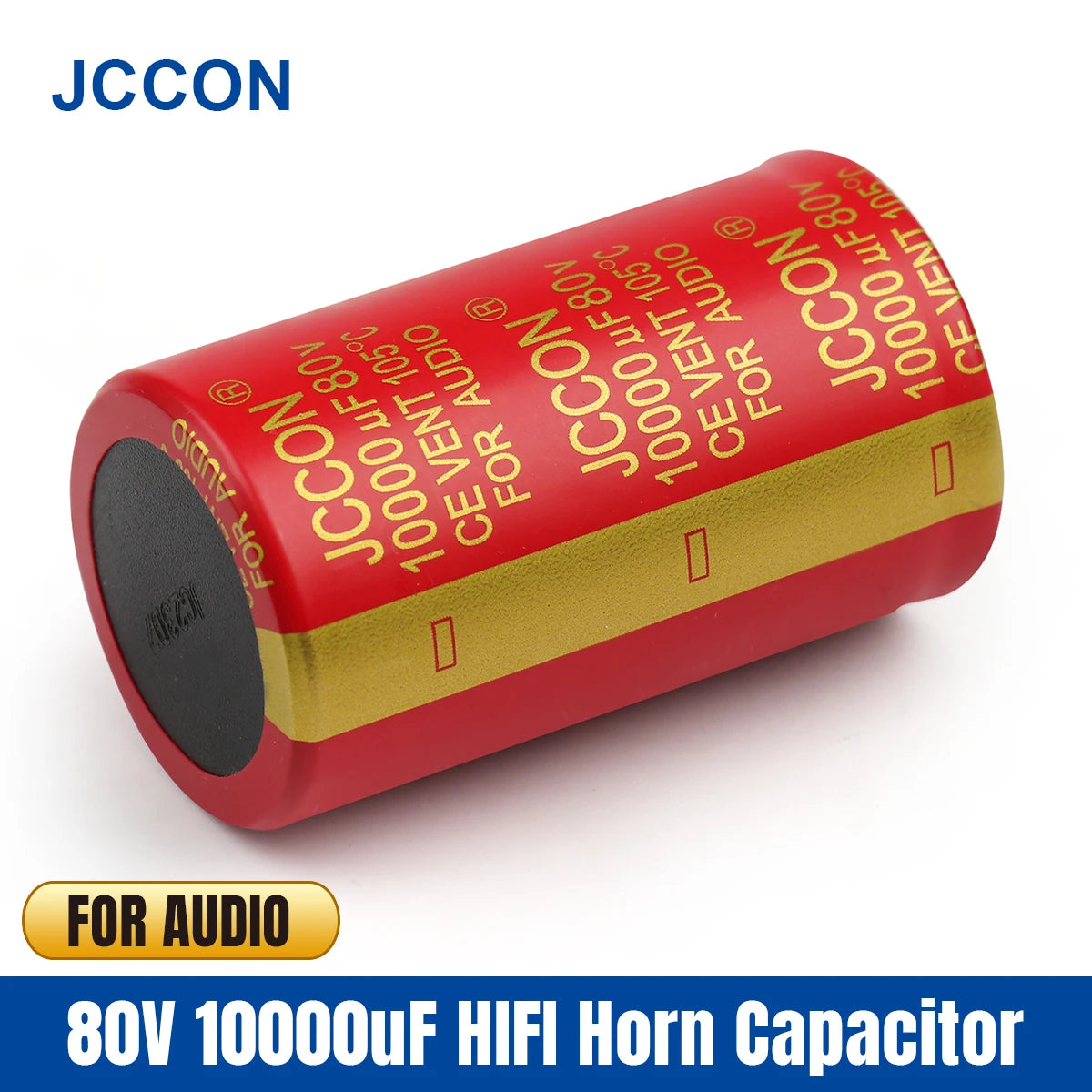 80V 10000uF electrolytic audio capacitor with 35x60mm size and copper pin, ideal for HiFi amplifier circuits, rated 105℃