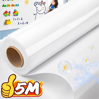 Electrostatic whiteboard wall sticker with premium static cling for home and office