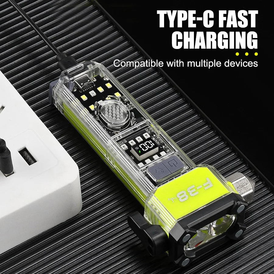 Rechargeable torch light for emergency and camping use