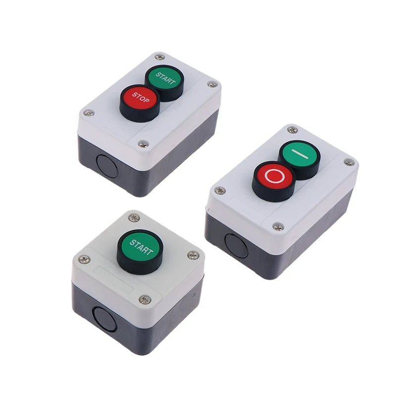 Emergency stop industrial control button box with arrow symbol waterproof switch