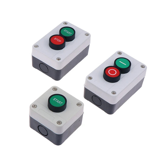 Emergency stop industrial control button box with arrow symbol waterproof switch