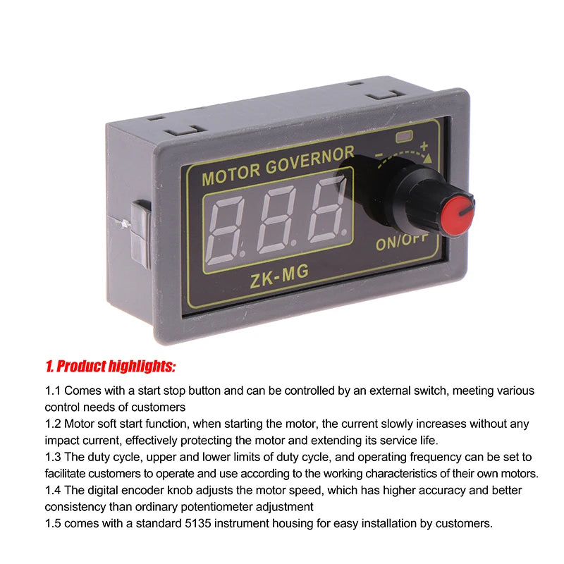 Duty ratio and frequency adjustable motor controller