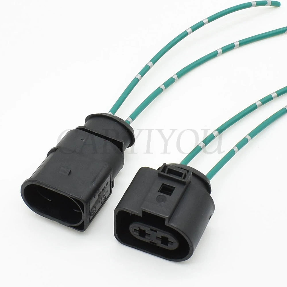Engine bay sealed cooling fan connector installation for automotive applications