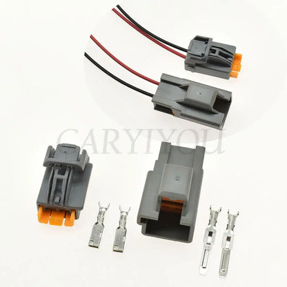 reliable 2 pin female automotive connector for fuel injector nozzle with waterproof design