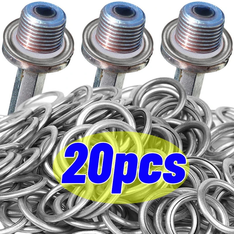 Engine oil drain plug gasket for transmission
