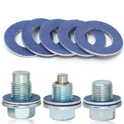 Engine oil pan sealing ring washer for drain plug gasket