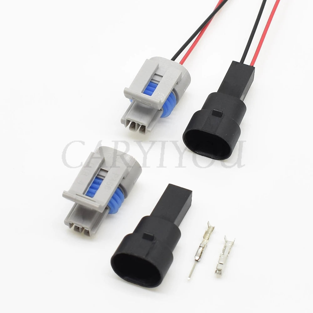 durable 2 pin waterproof water temperature sensor plug for precise and safe car wiring harness connections