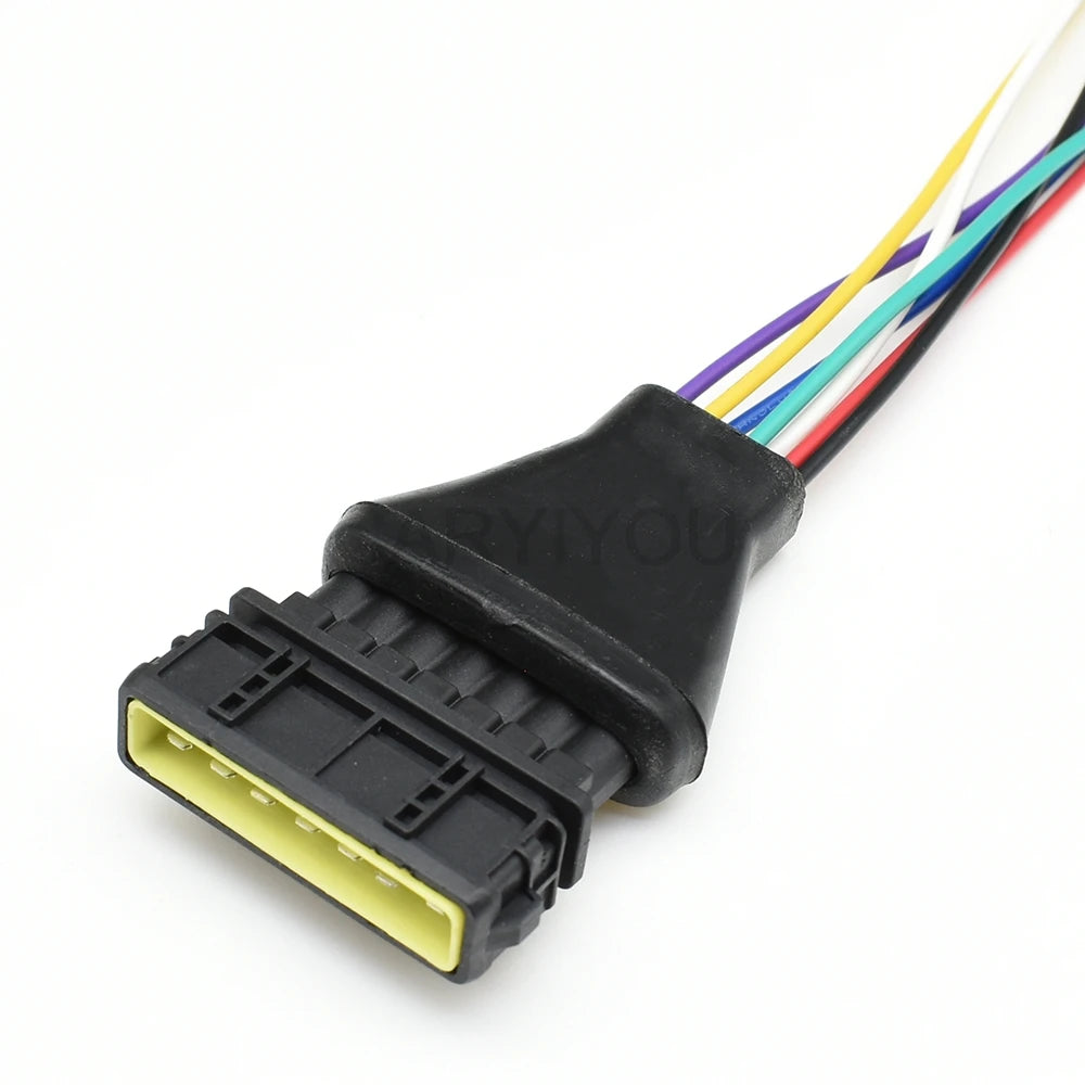 7 pin automotive engine waterproof connector locking structure and terminal design