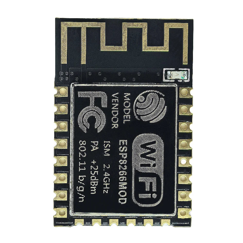ESP-12F ESP8266 WiFi serial module for Arduino and NodeMCU, compatible with MicroPython, ideal for IoT and wireless networking projects