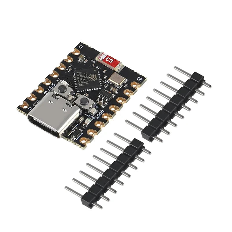 ESP32-C3 SuperMini development board with WiFi and Bluetooth, suitable for IoT projects, DIY electronics, and microcontroller applications
