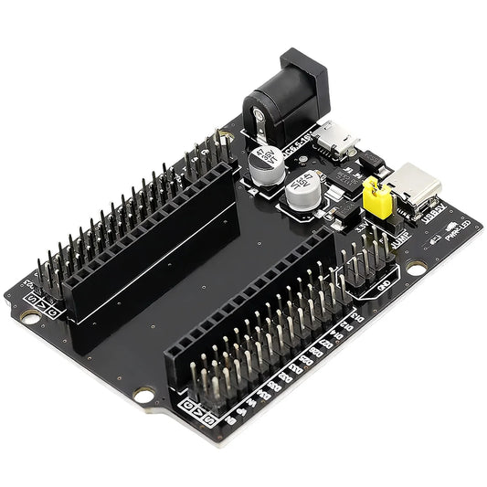 ESP32-WROOM-32 DEVKIT V1 expansion development board with 30P power module and ESP32S shield, ideal for stable Arduino and IoT projects