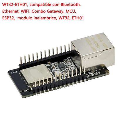 WT32-ETH01 ESP32 wireless MCU module with WiFi, Bluetooth, and Ethernet support, ideal for IoT, embedded systems, and DIY electronics projects